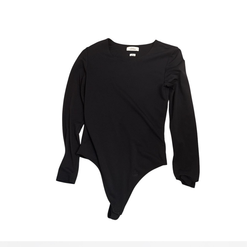 Aritzia Black Long Sleeve Bodysuit